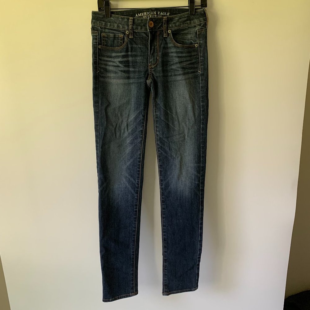 American Eagle Stretch Mid Rise Skinny Jeans